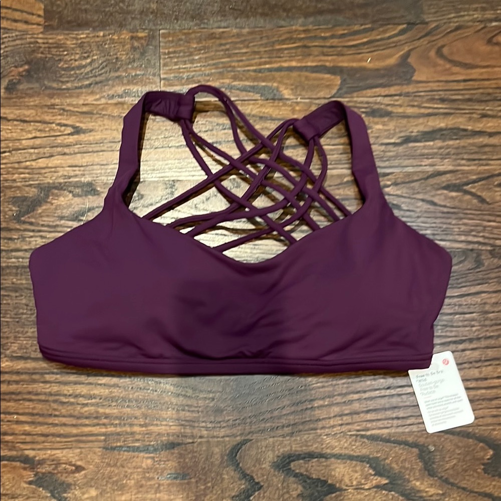 Lululemon Purple Strappy Sports Bra